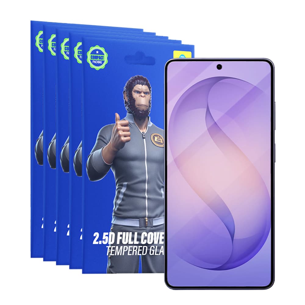 Blueo - 2.5D Silk Full Cover HD Glass (5 pack) - Samsung Galaxy S26 Ultra - Černá - náhled 3