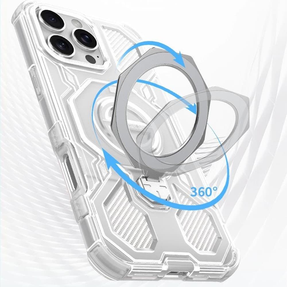 Kryt Techsuit Carbon Shield PRO pro Xiaomi Redmi Note 15 Pro 5G bíle průhledný - náhled 3