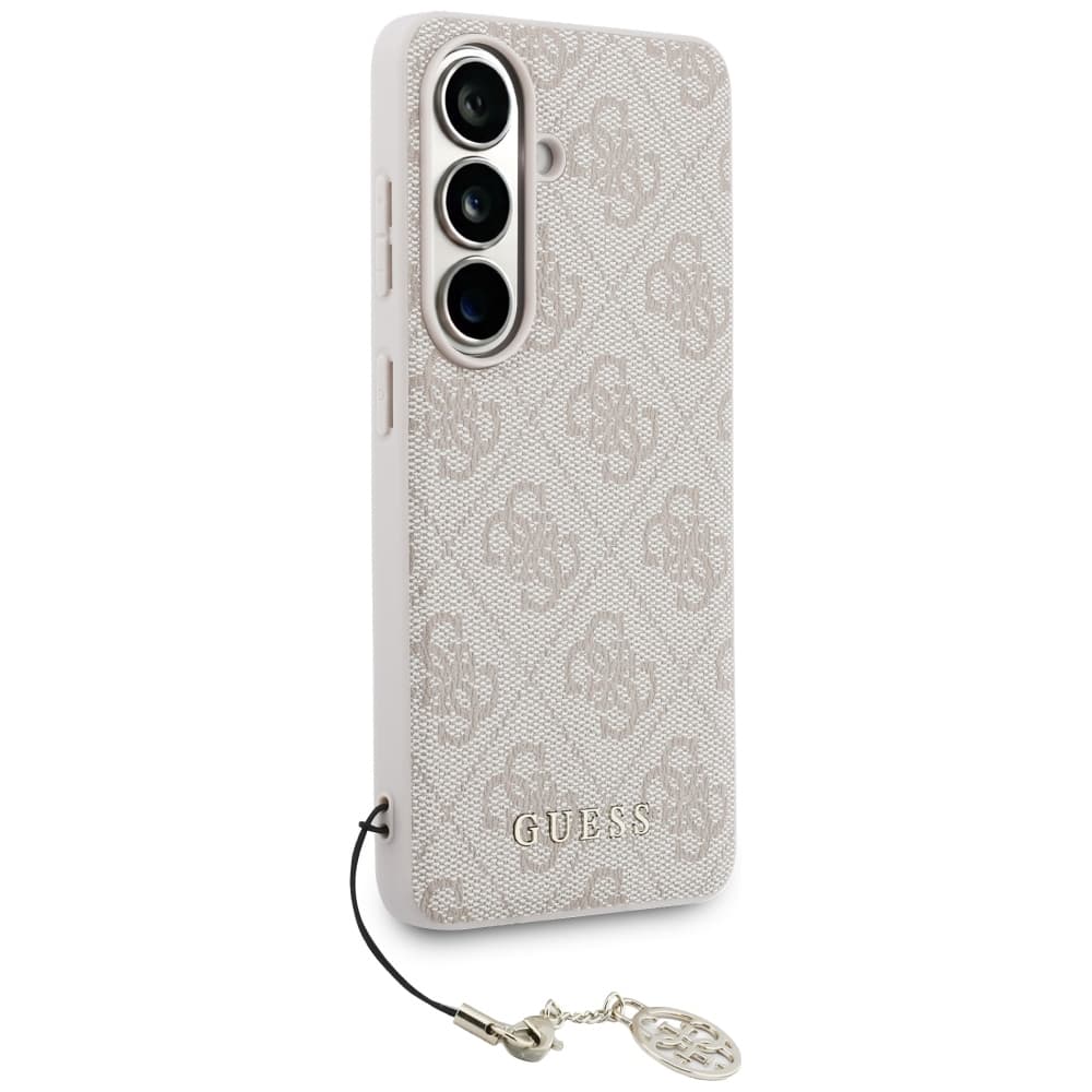 Guess - Kryt Hardcase 4G Classic Logo Charm (GUHMS26SGF4GPI) - Samsung Galaxy S26 - růžový - náhled 3