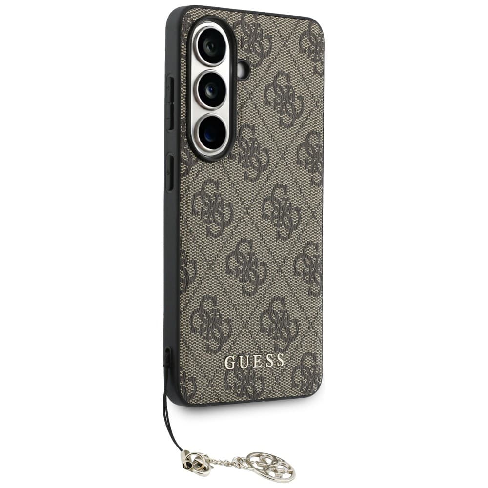 Guess - Kryt Hardcase 4G Classic Logo Charm (GUHMS26SGF4GBR) - Samsung Galaxy S26 - hnědý - náhled 3