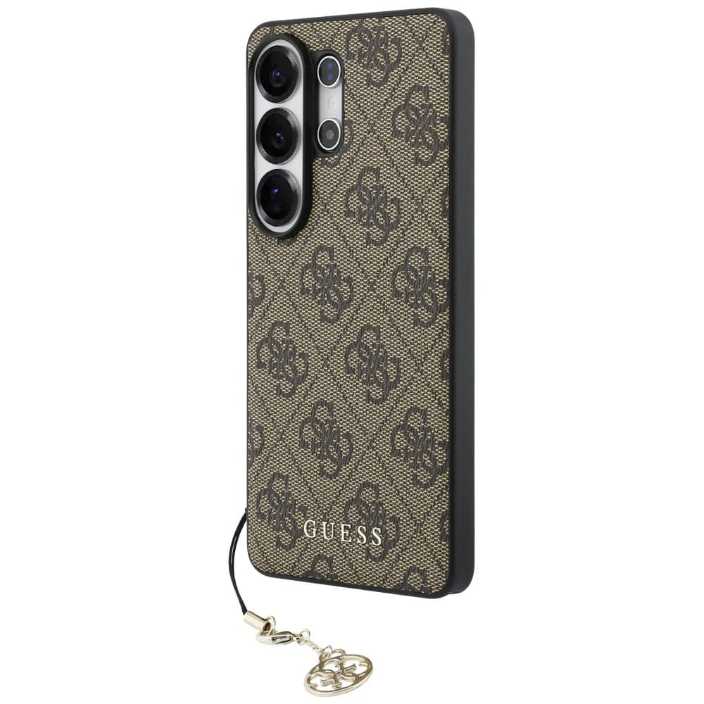 Guess - Kryt Hardcase 4G Classic Logo Charm (GUHMS26LGF4GBR) - Samsung Galaxy S26 Ultra - hnědý - náhled 3