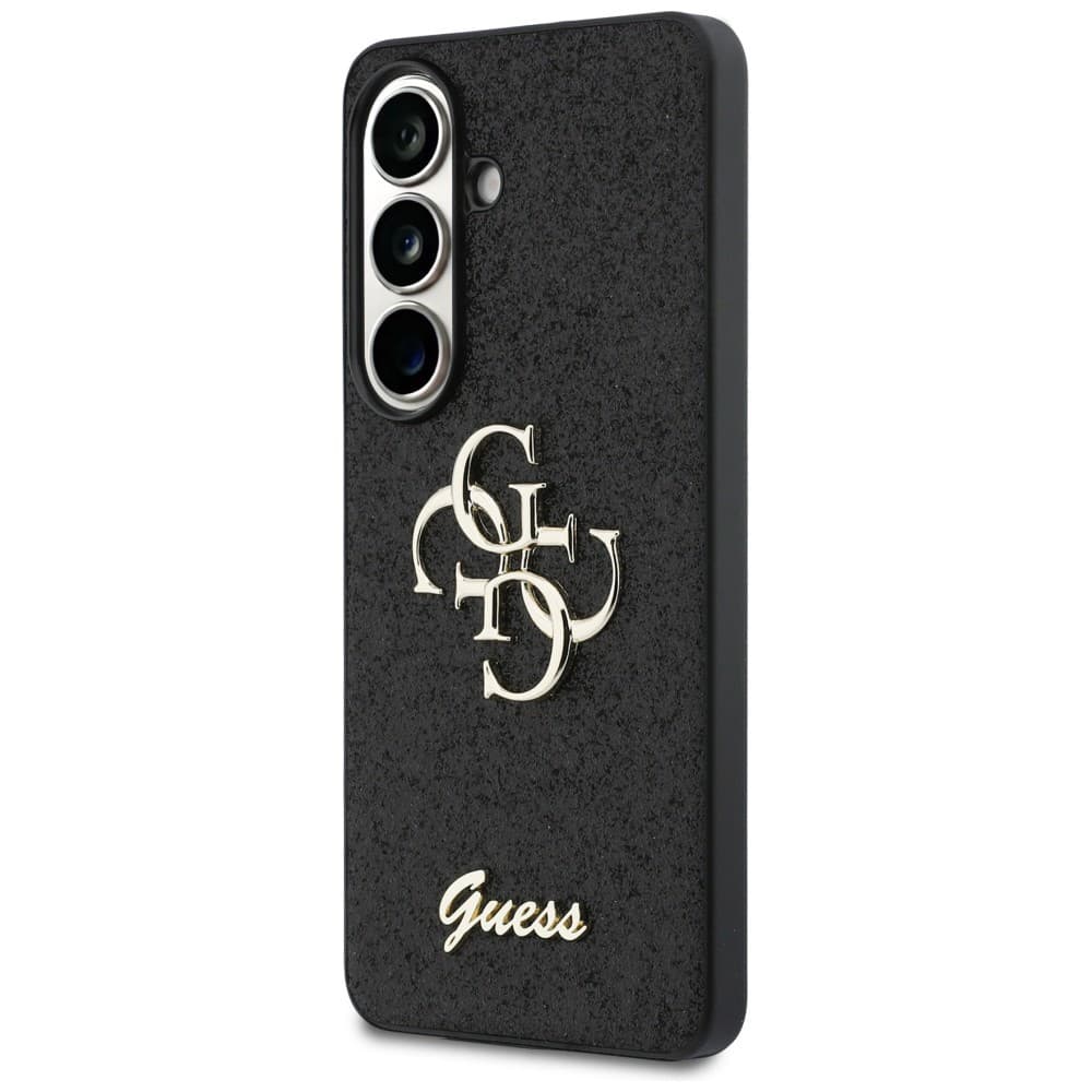 Guess - Pevný kryt Fixed Glitter Big 4G Metal Logo (GUHCS26SHG4SGK) - Samsung Galaxy S26 - Černá - náhled 3