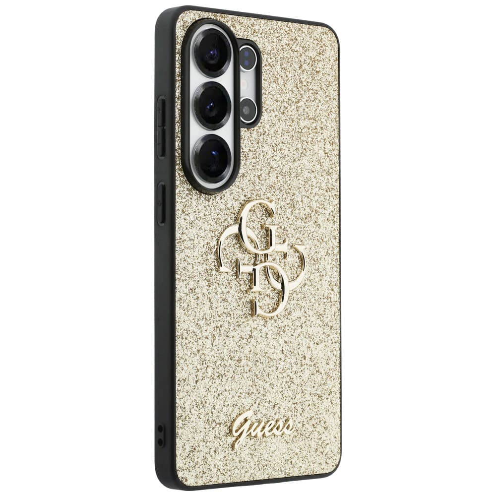 Guess - Pevný kryt Fixed Glitter Big 4G Metal Logo (GUHCS26LHG4SGD) - Samsung Galaxy S26 Ultra - Zlatá - náhled 3