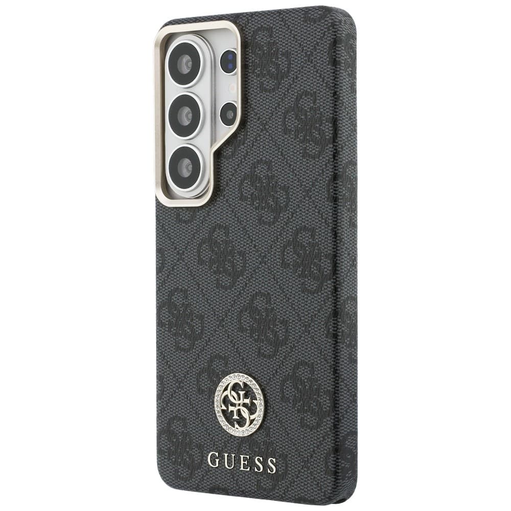 Guess - Rhinestone Round Logo MagSafe (GUHMS26LP4GRMDEK) - Samsung Galaxy S26 Ultra - Černá - náhled 3