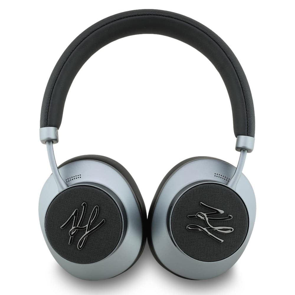 Karl Lagerfeld - Bezdrátová sluchátka Grained Initials (KLBHP73PSAKLSK) - Náhlavní, ANC, Bluetooth, Type-C - Černá - náhled 3