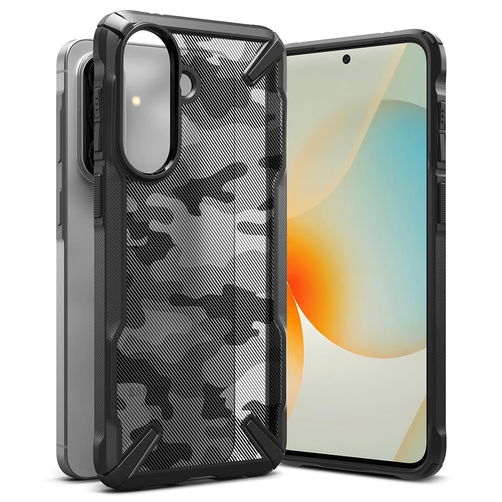 Kryt Ringke - Fusion X - Samsung Galaxy A57 5G Černý maskáčový - náhled 3