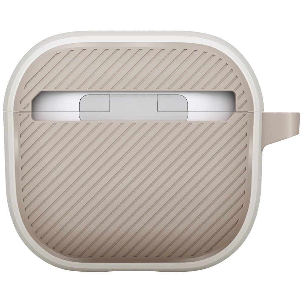 Kryt UNIQ Clyde Series AirPods 4 šedobéžový - náhled 3