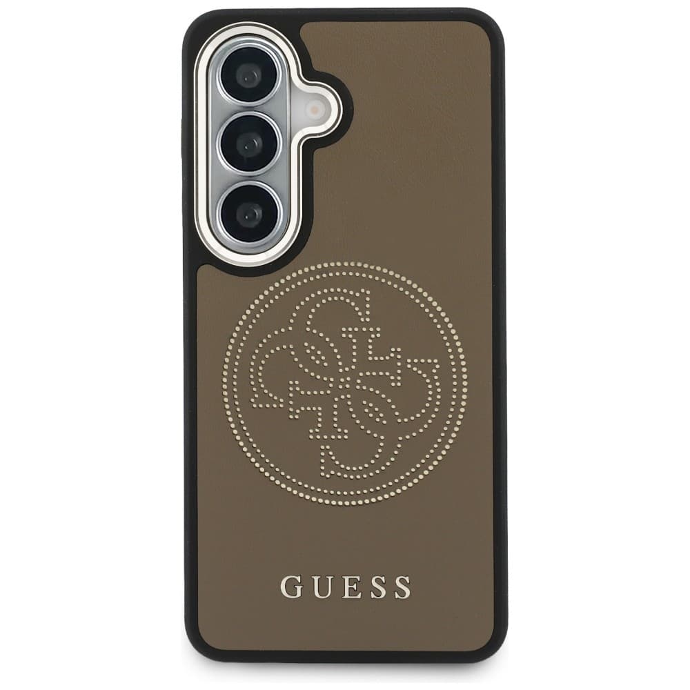 Kryt Guess - Perforated Logo MagSafe (GUHMS26S5PG4SRGW) - Samsung Galaxy S26 Hnědý - náhled 3