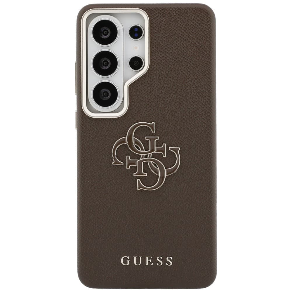 Kryt Guess - Grained Big 4G Metal Logo (GUHCS26L5PS4RGGW) - Samsung Galaxy S26 Ultra Hnědý - náhled 3