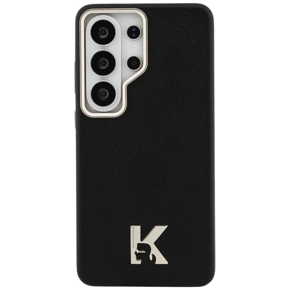 Kryt Karl Lagerfeld - Wrapped Grained Leather with K Head Logo MagSafe - Samsung Galaxy S26 Ultra černý - náhled 3