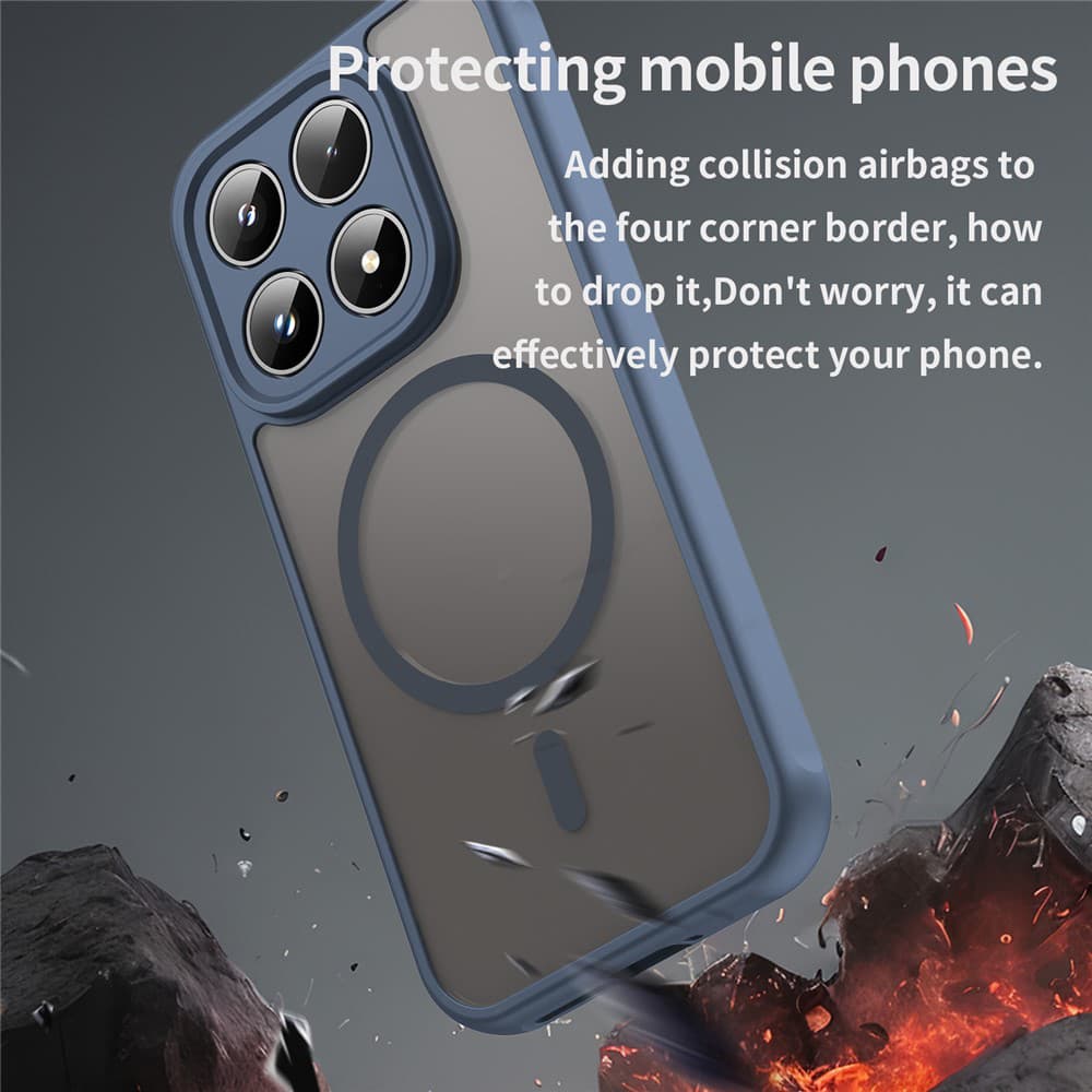 Kryt Techsuit HaloFrost II MagSafe pro Xiaomi 17 tmavě modrý - náhled 3