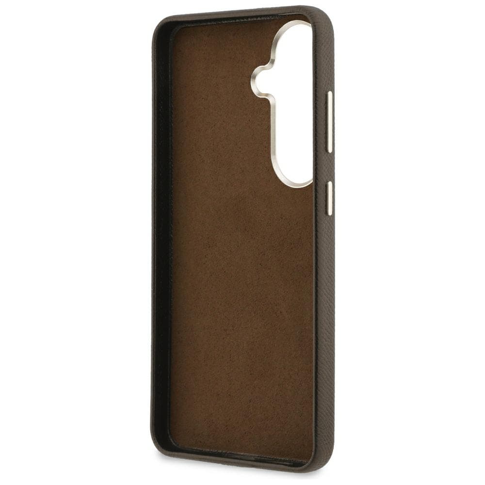Kryt Guess Grained Big 4G Metal Logo Samsung Galaxy S26 Plus hnědý - náhled 3