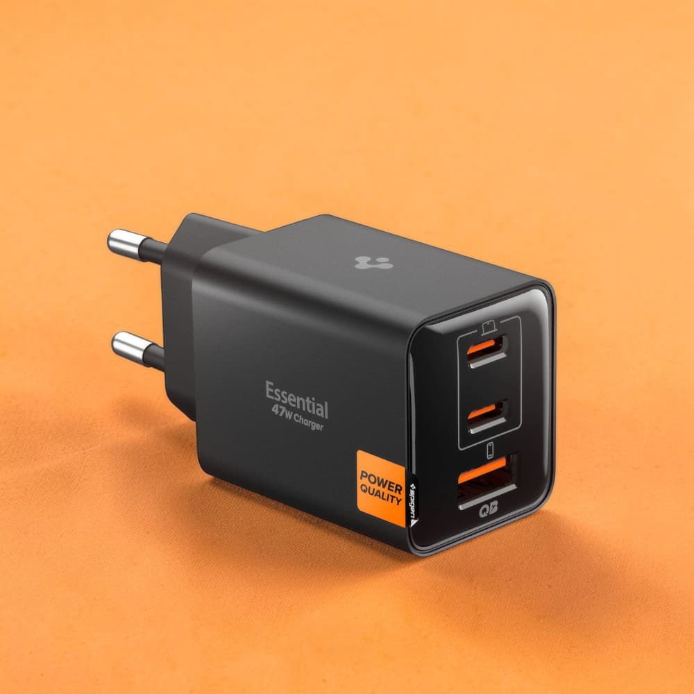 Síťová nabíječka Spigen Essential EE473EU 47W černá - náhled 3