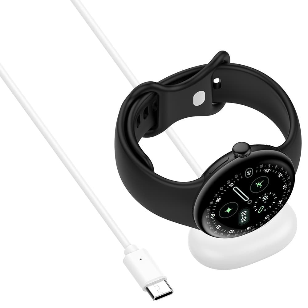 Nabíjecí kabel pro hodinky Techsuit SmartWatch pro Google Pixel Watch 4 bílý - náhled 3