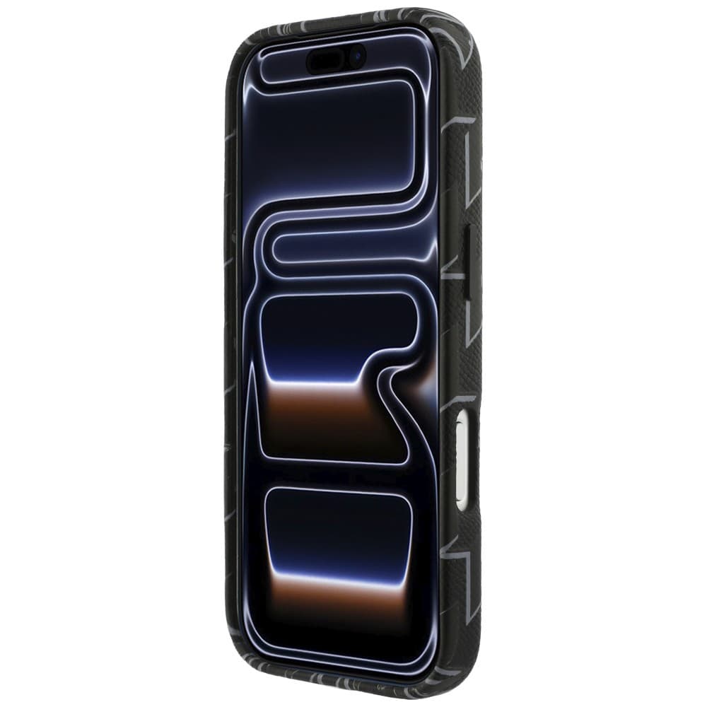 Kryt Karl Lagerfeld Leather KL Monogram Logo MagSafe pro iPhone 17 Pro černý - náhled 3