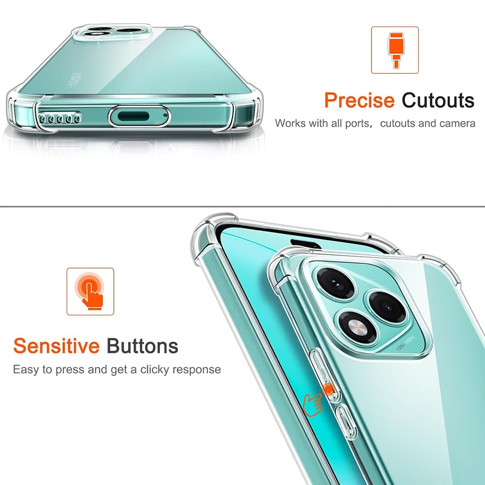 Kryt Techsuit Shockproof Clear Silicone pro Honor 600 Lite průhledný - náhled 3