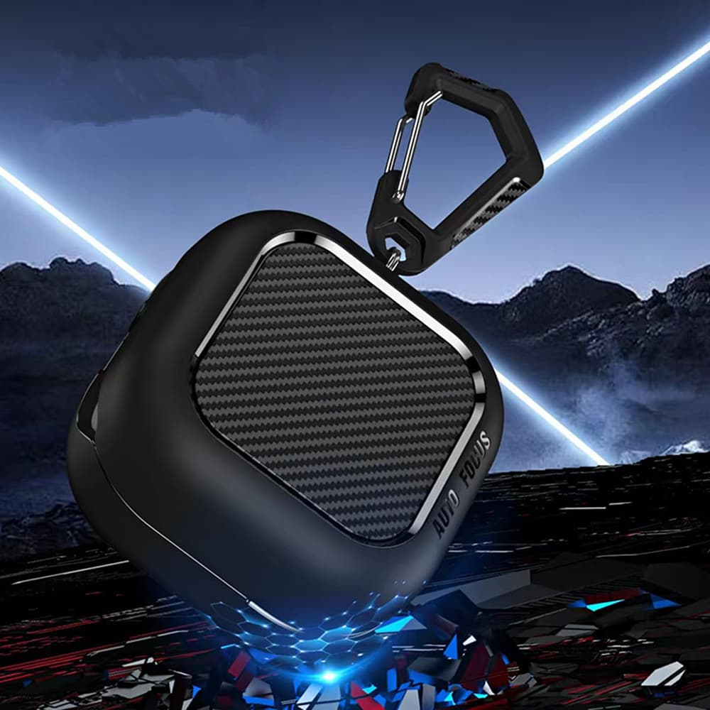 Pouzdro na sluchátka Techsuit CarbonFiber Samsung Galaxy Buds 4 a Buds 4 Pro černé - náhled 3