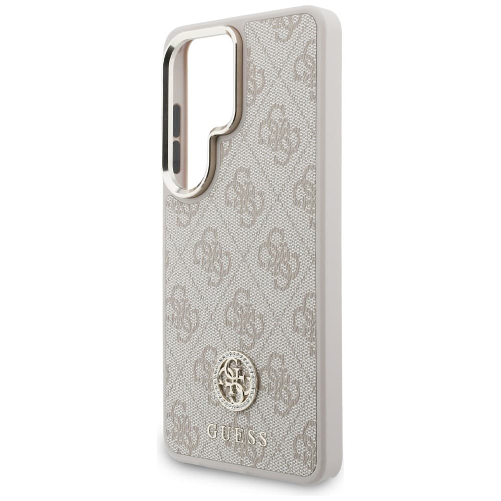 Kryt Guess - 4G Big Rhinestone Triangle Strap MagSafe (GUHMS26LP4G4DCSP) - Samsung Galaxy S26 Ultra - růžový - náhled 3