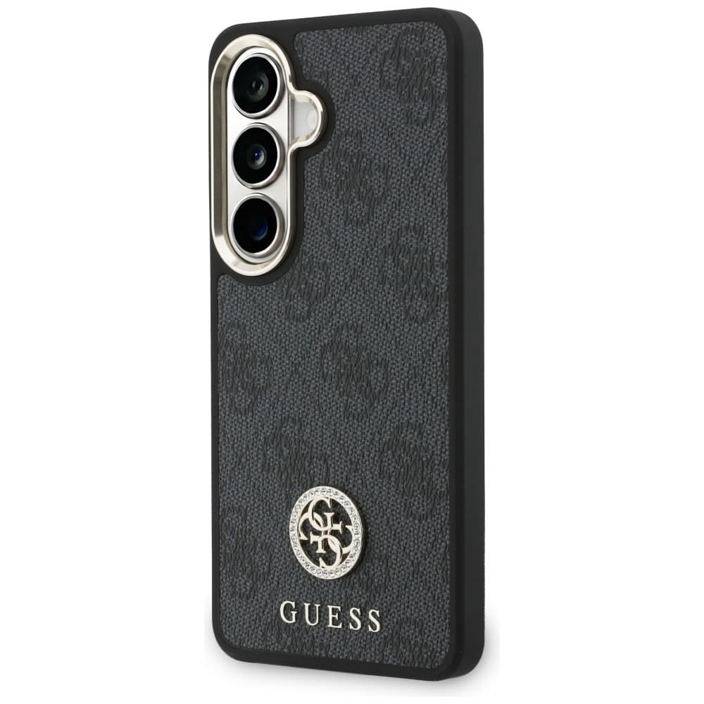 Kryt Guess - 4G Big Rhinestone Triangle Strap (GUHMS26SP4G4DCSK) - Samsung Galaxy S26 - černý - náhled 3