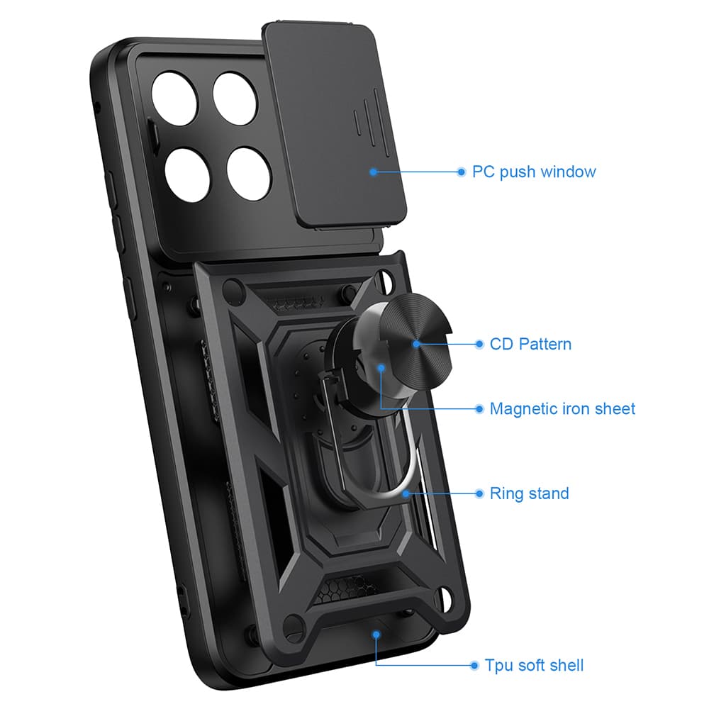 Kryt Techsuit CamShield Series pro Motorola Edge 70 Fusion černý - náhled 3