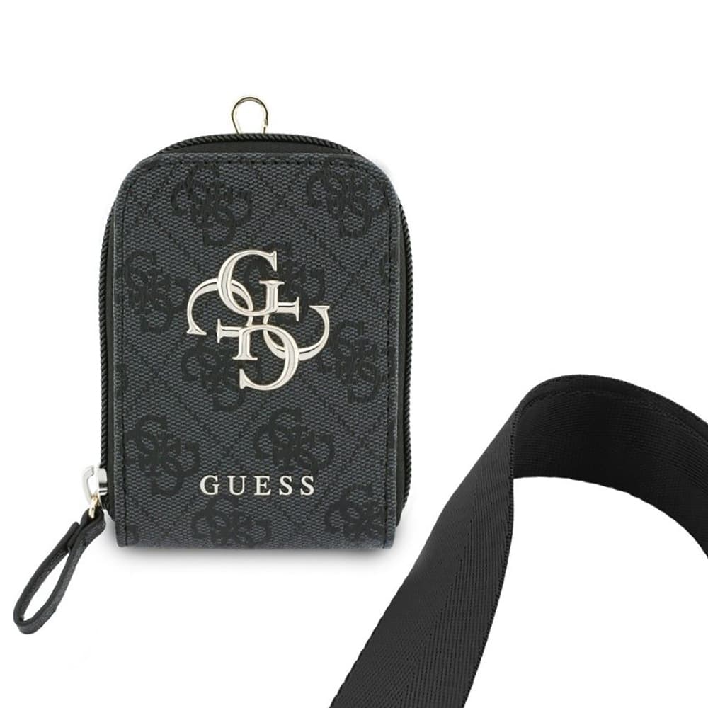Univerzální řemínek Guess 4G Metal Logo s malou peněženkou černý - náhled 3