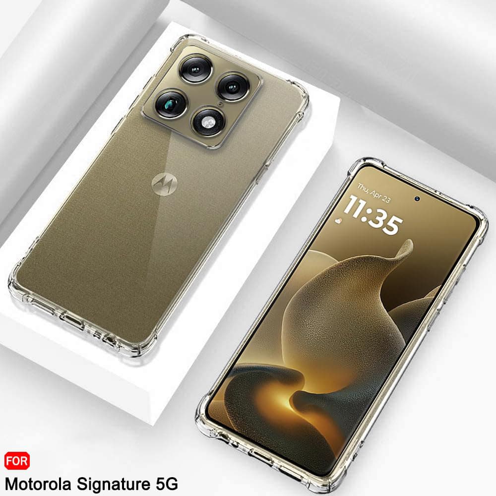 Průhledný kryt Techsuit Shockproof Clear Silicone pro Motorola Signature čirý - náhled 3