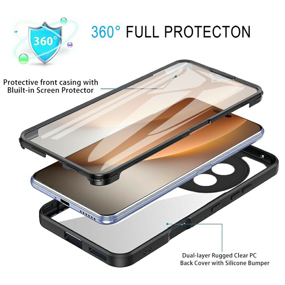 360° kryt Techsuit ColorVerse pro Honor Magic8 Pro fialový - náhled 3