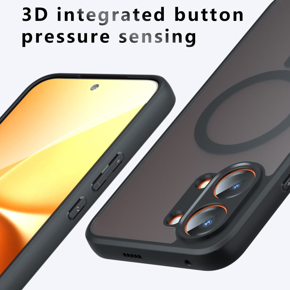 Kryt Techsuit PureFrost MagSafe pro Oppo A6x 4G / A6x 5G / A6k 4G černý - náhled 3