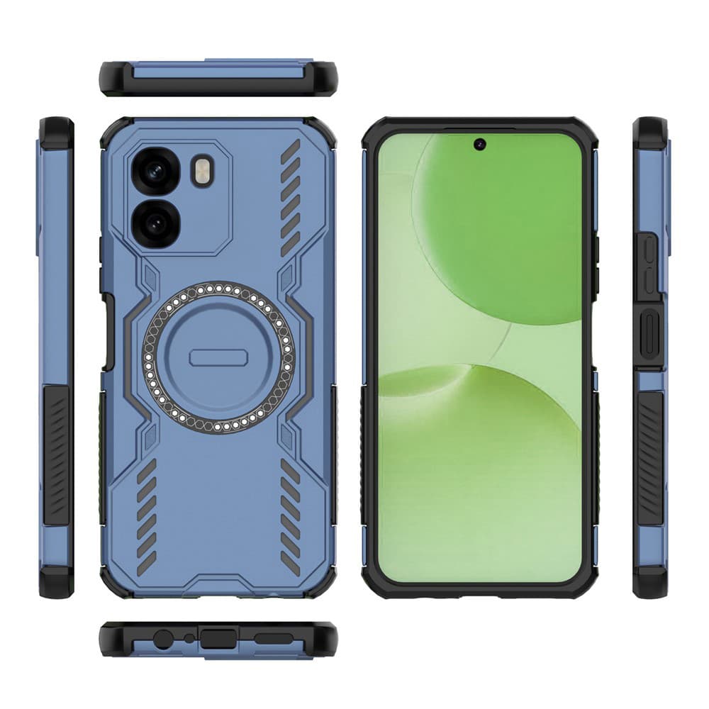 Odolný kryt Techsuit ArmorMag pro Oppo A6 4G modrý - náhled 3