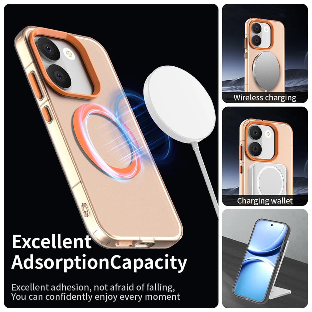 Kryt Techsuit CandyCase MagSafe pro Xiaomi Poco X8 Pro oranžový - náhled 3