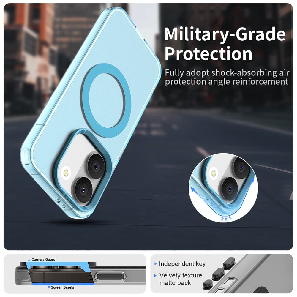 Kryt Techsuit CandyCase MagSafe pro Xiaomi Poco X8 Pro modrý - náhled 3