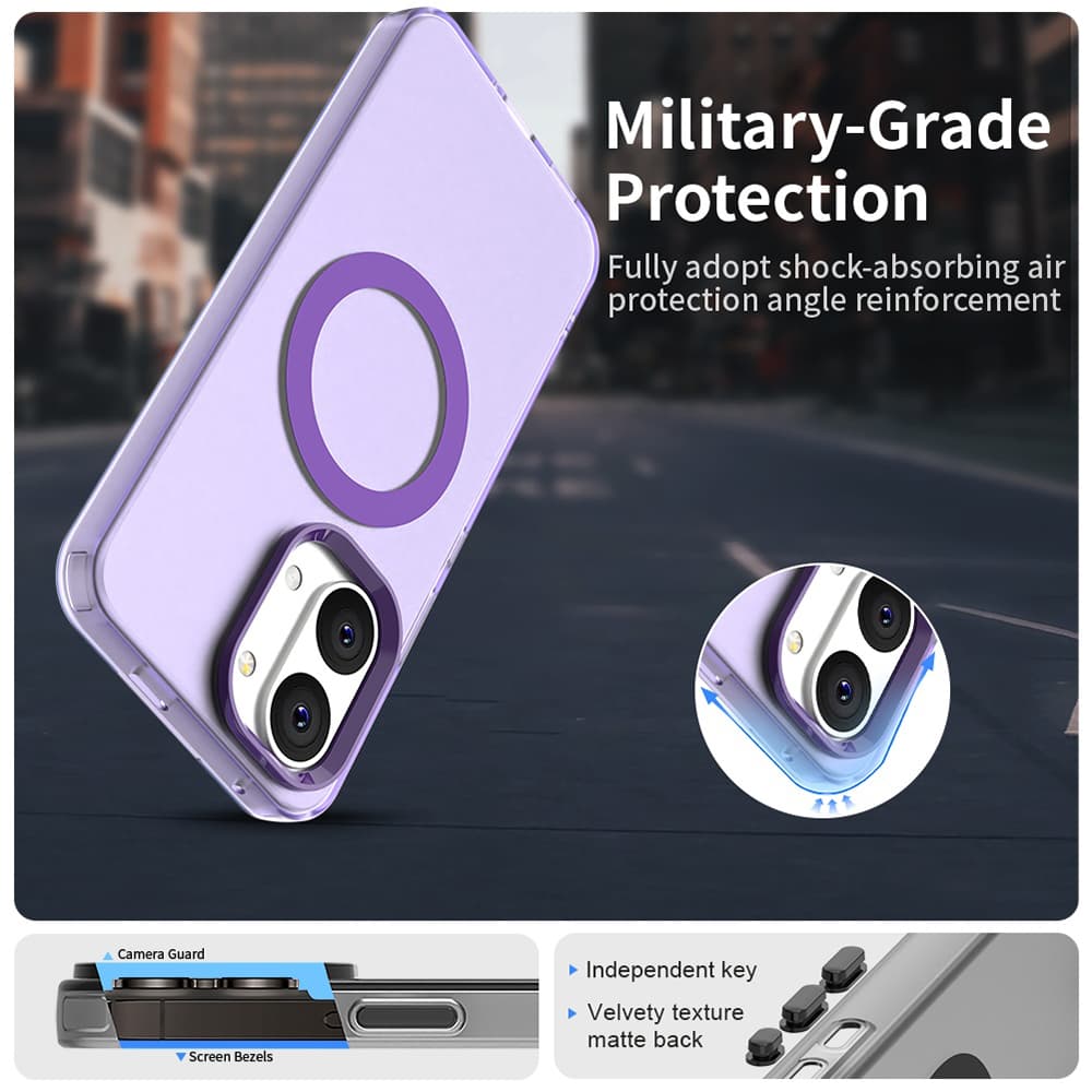 Kryt Techsuit CandyCase MagSafe pro Xiaomi Poco X8 Pro Max fialový - náhled 3