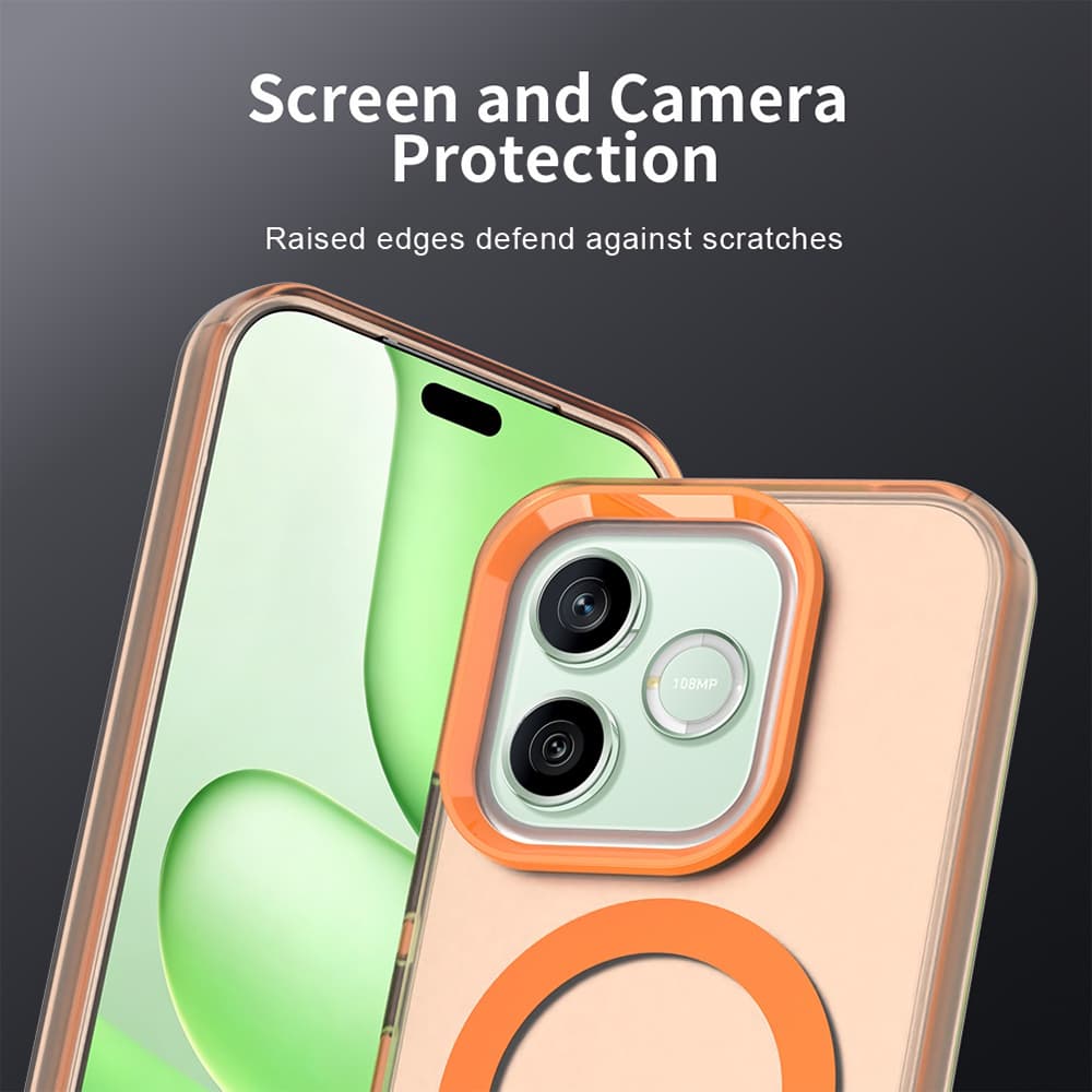 Kryt Techsuit CandyCase MagSafe pro Honor 600 Lite oranžový - náhled 3