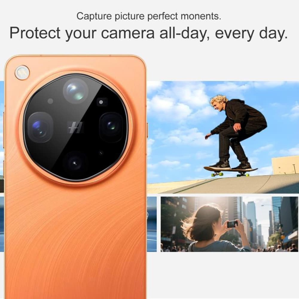 Tvrzené sklo na fotoaparát Techsuit Full Camera Glass Oppo Find X9 Ultra černé - náhled 3