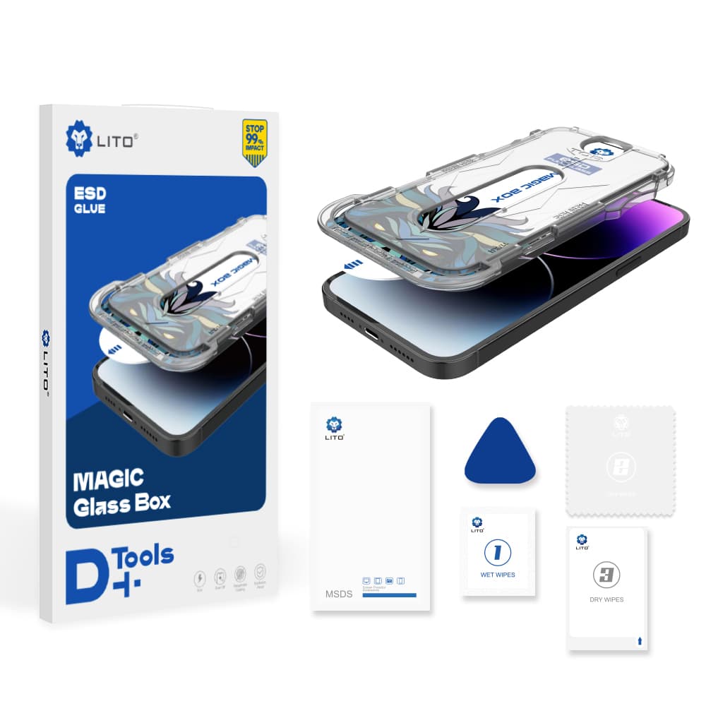 Lito Magic Glass Box D+ Tools iPhone 17 Air průhledný - náhled 3