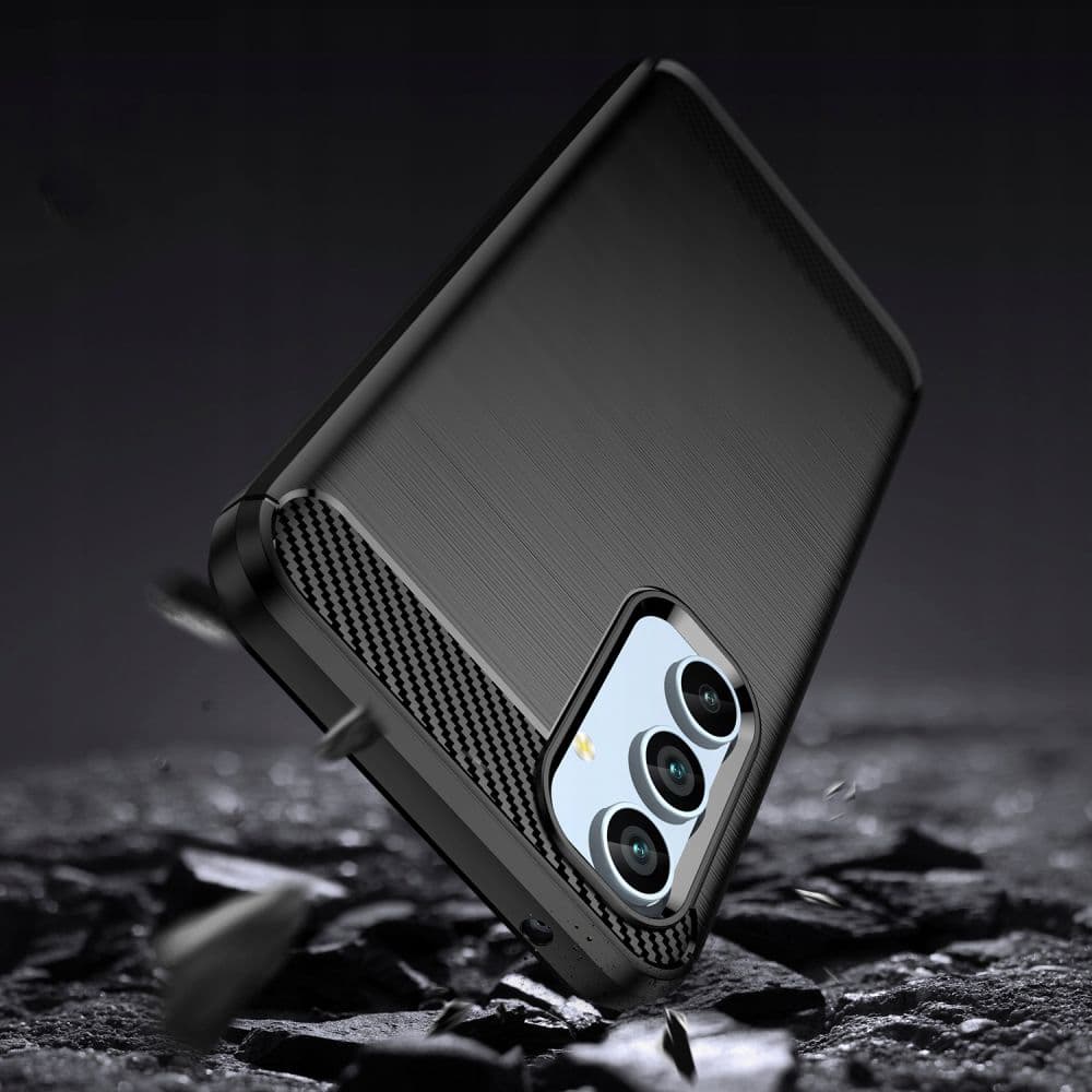 Techsuit Karbon Silikon Samsung Galaxy A54 Černý - náhled 3