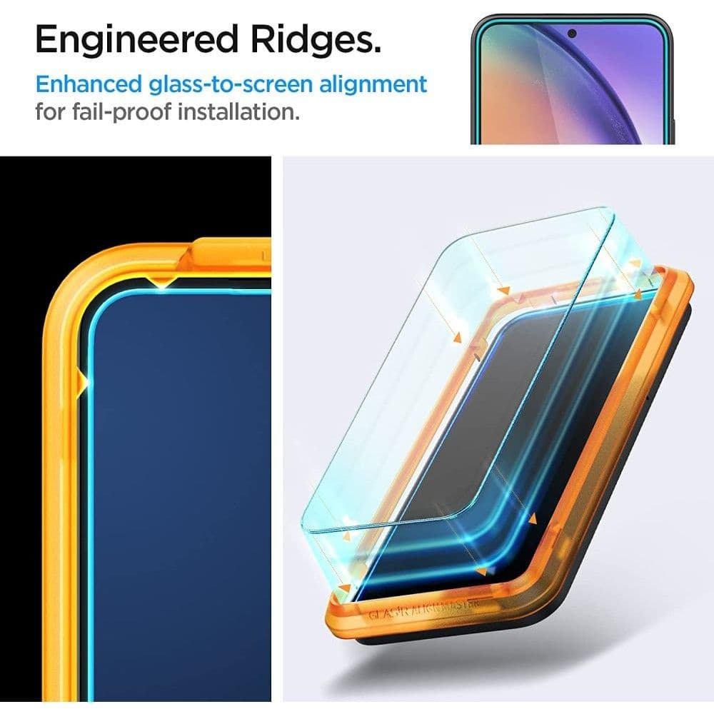 Spigen Glas.tR Align Master (2 kusy) Samsung Galaxy A54 Čiré - náhled 3