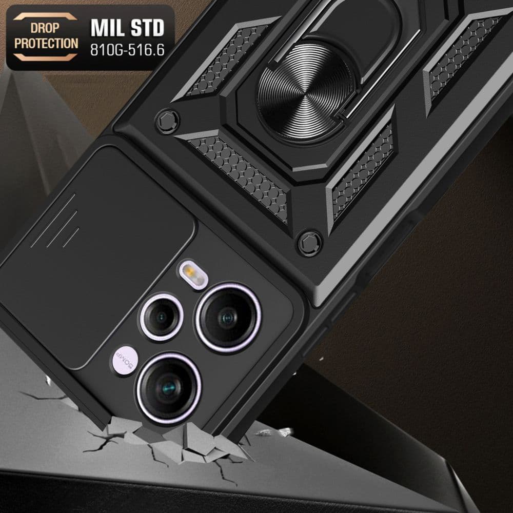 Techsuit CamShield Xiaomi Redmi Note 12 Pro 5G Poco X5 Pro Černá - náhled 3