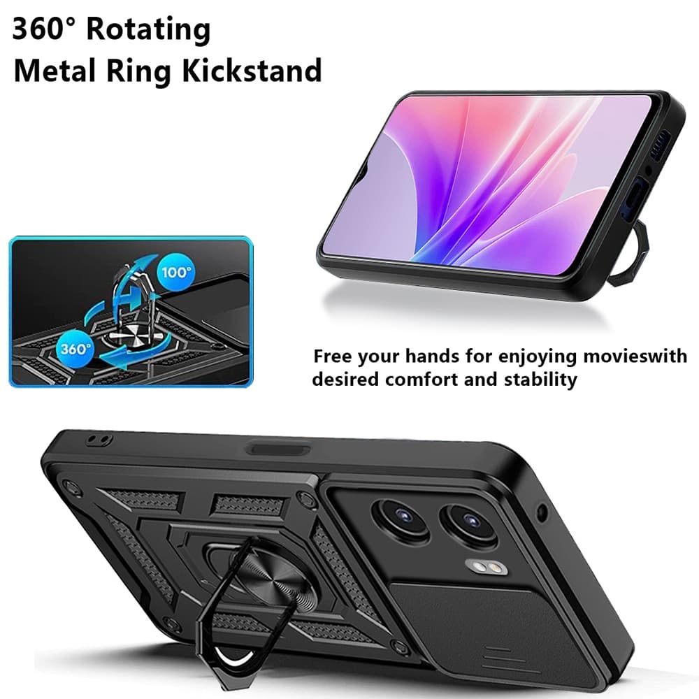 Techsuit CamShield série Oppo A57 4G A57s OnePlus Nord N20 SE černá - náhled 3