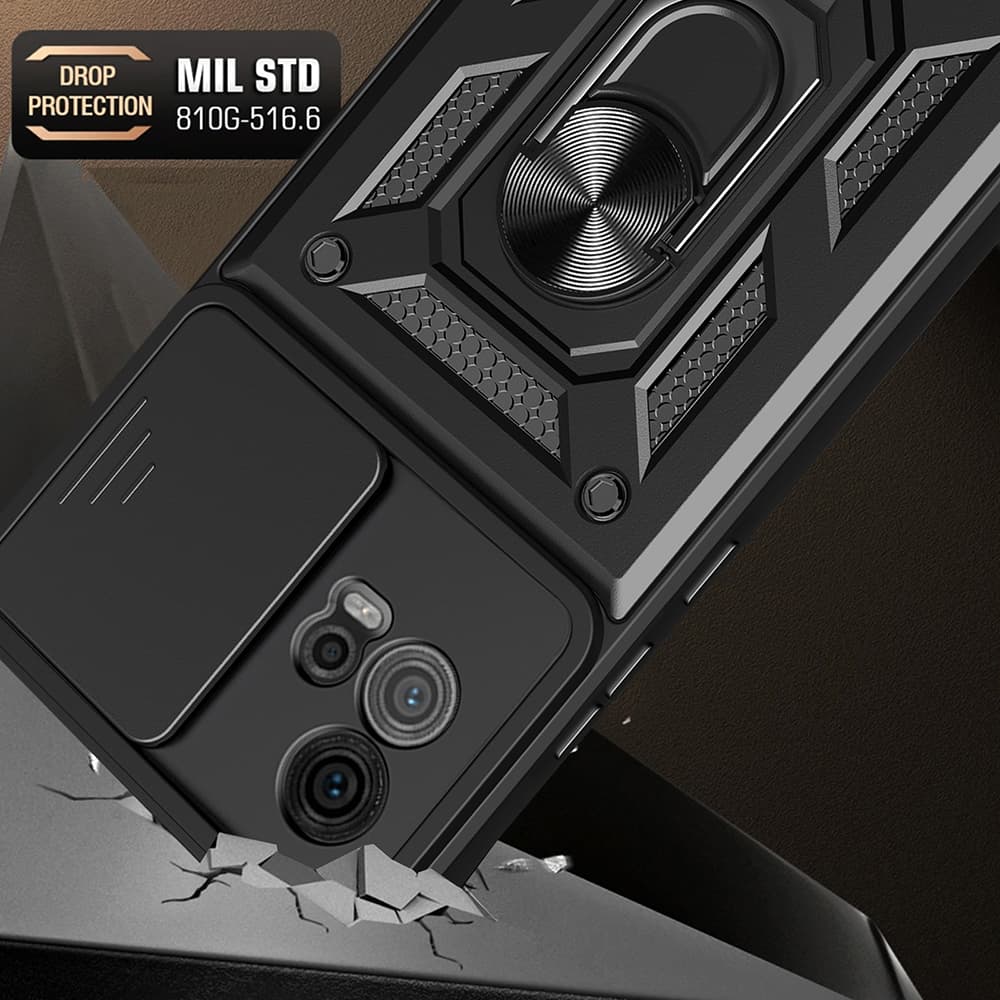 Techsuit Řada CamShield Motorola Moto G72 Černá - náhled 3