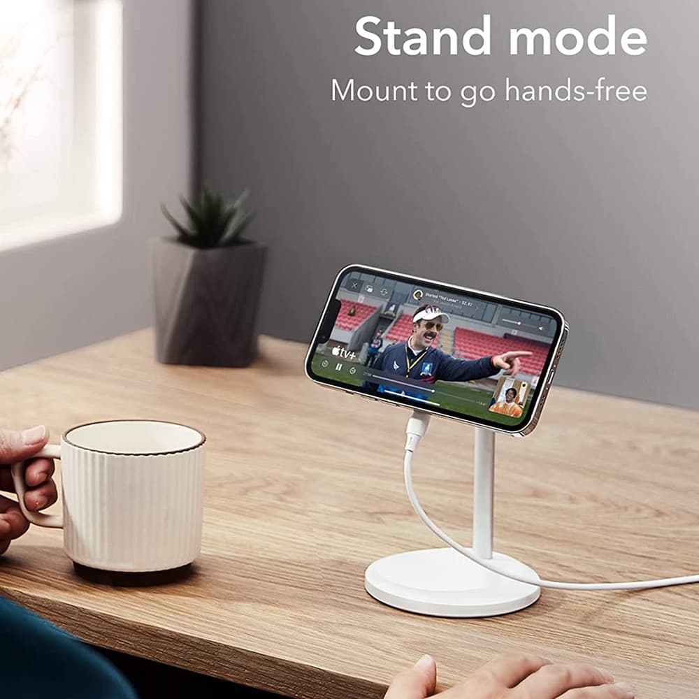 ESR Bezdrátová nabíječka HaloLock Shift Stojan MagSafe Bílá - náhled 3