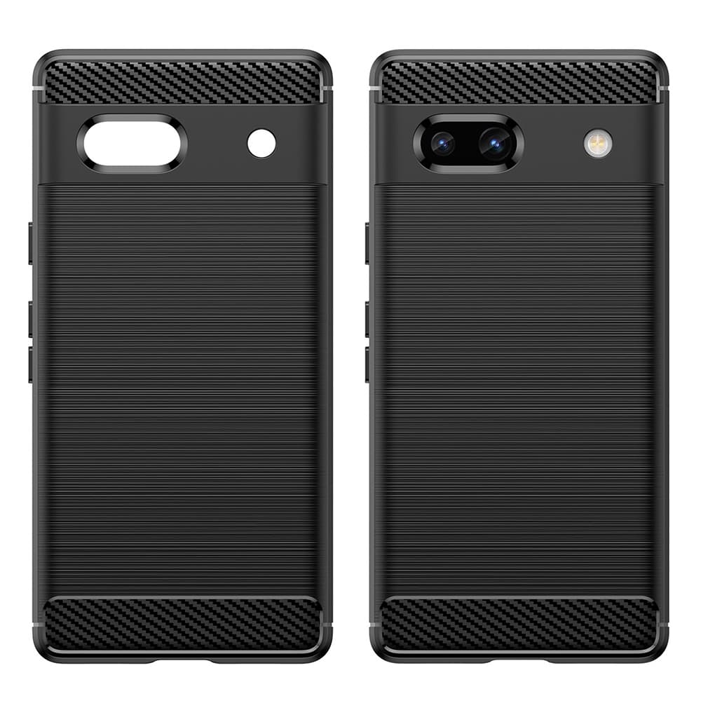 Techsuit Karbon Silikonové pouzdro Google Pixel 7a Černé - náhled 3