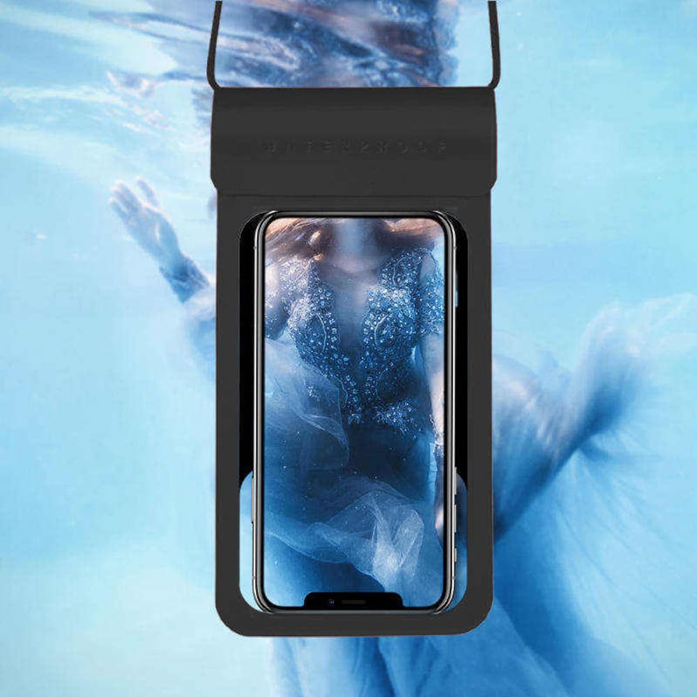Techsuit Vodotěsné pouzdro TWC1 6.8" IPX8 30m Černé - náhled 3