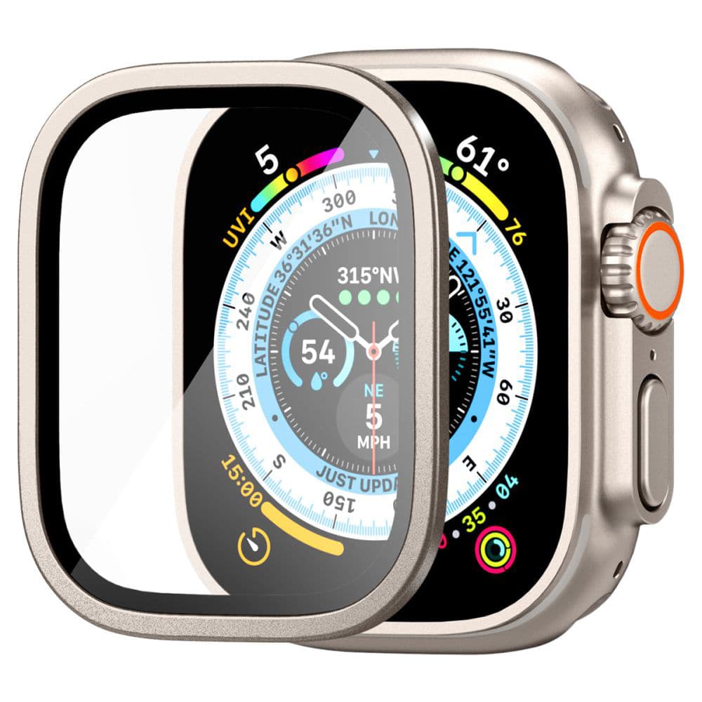 Spigen Glas.tR Slim Pro Apple Watch Ultra Ultra 2 Ultra 3 Titan - náhled 3