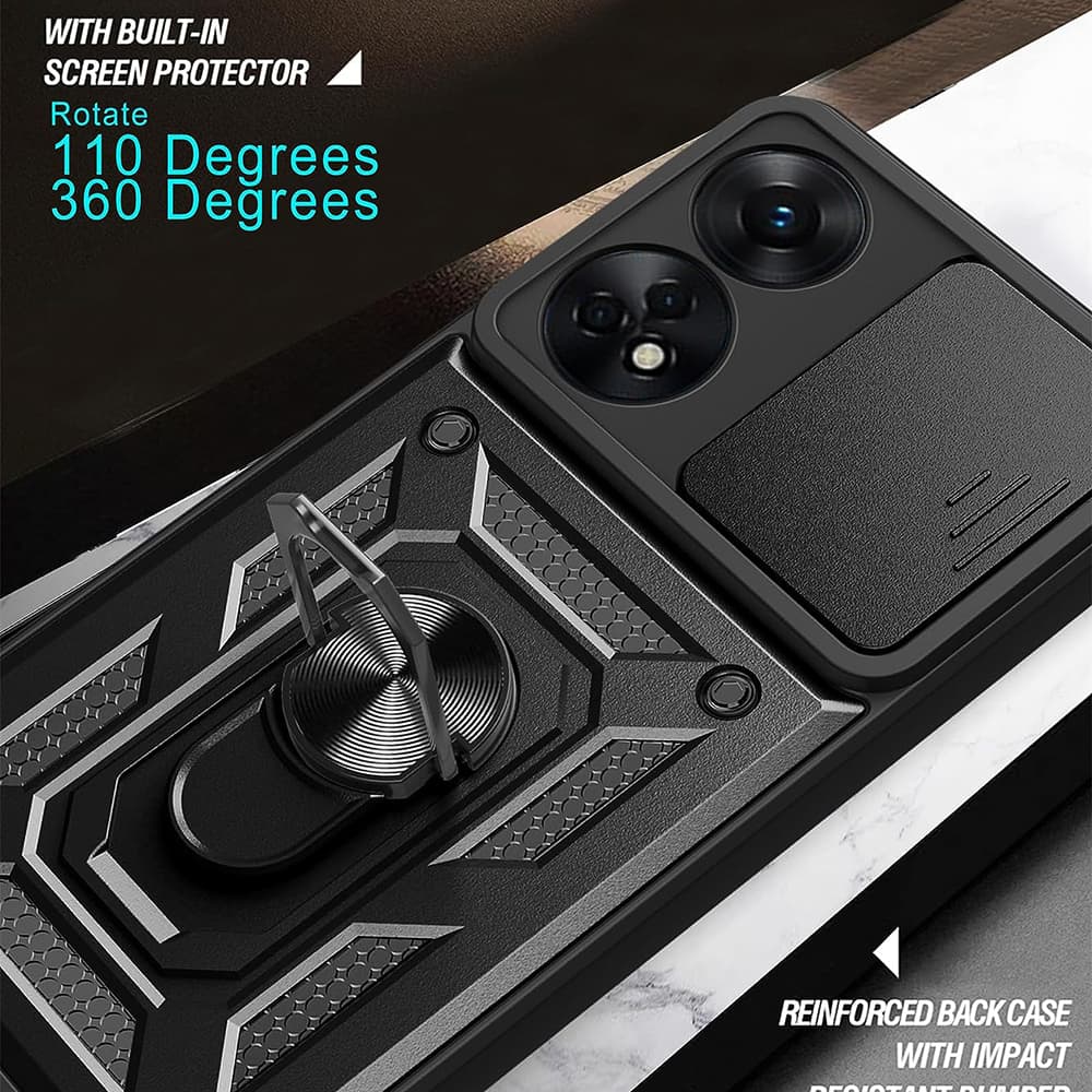 Pouzdro Techsuit CamShield Series Oppo A98 5G Black - náhled 3