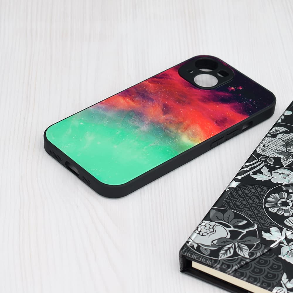 Techsuit Série Glaze iPhone 15 Plus Ohnivý oceán - náhled 3