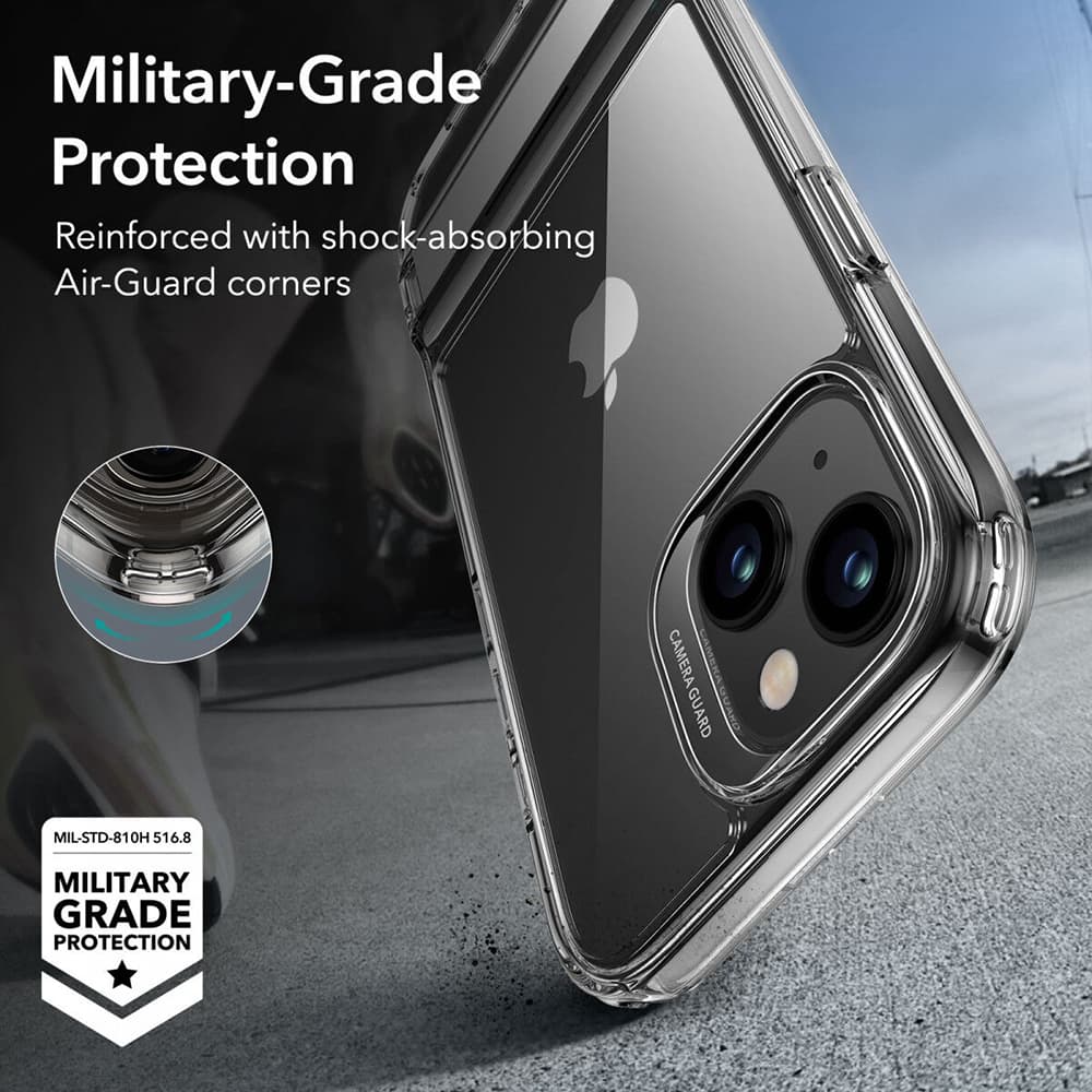 ESR Air Shield Boost Kickstand iPhone 15 Plus Průhledný - náhled 3