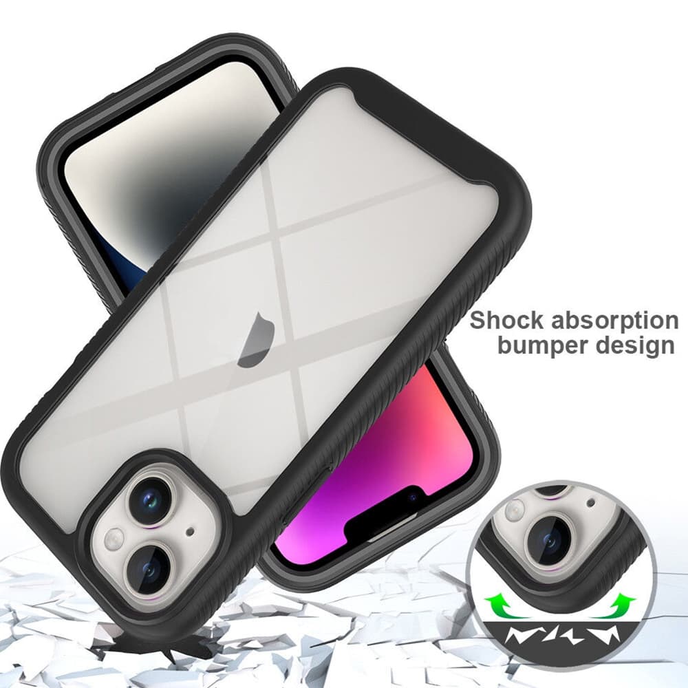 Techsuit Defense360 Pro Ochranné sklo iPhone 15 Plus Černá - náhled 3