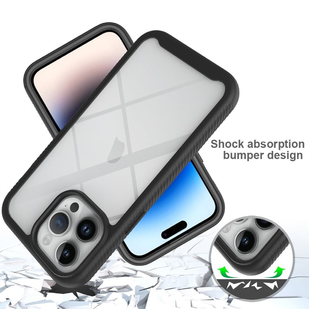 Techsuit Defense360 Pro Ochranné sklo iPhone 15 Pro Černá - náhled 3