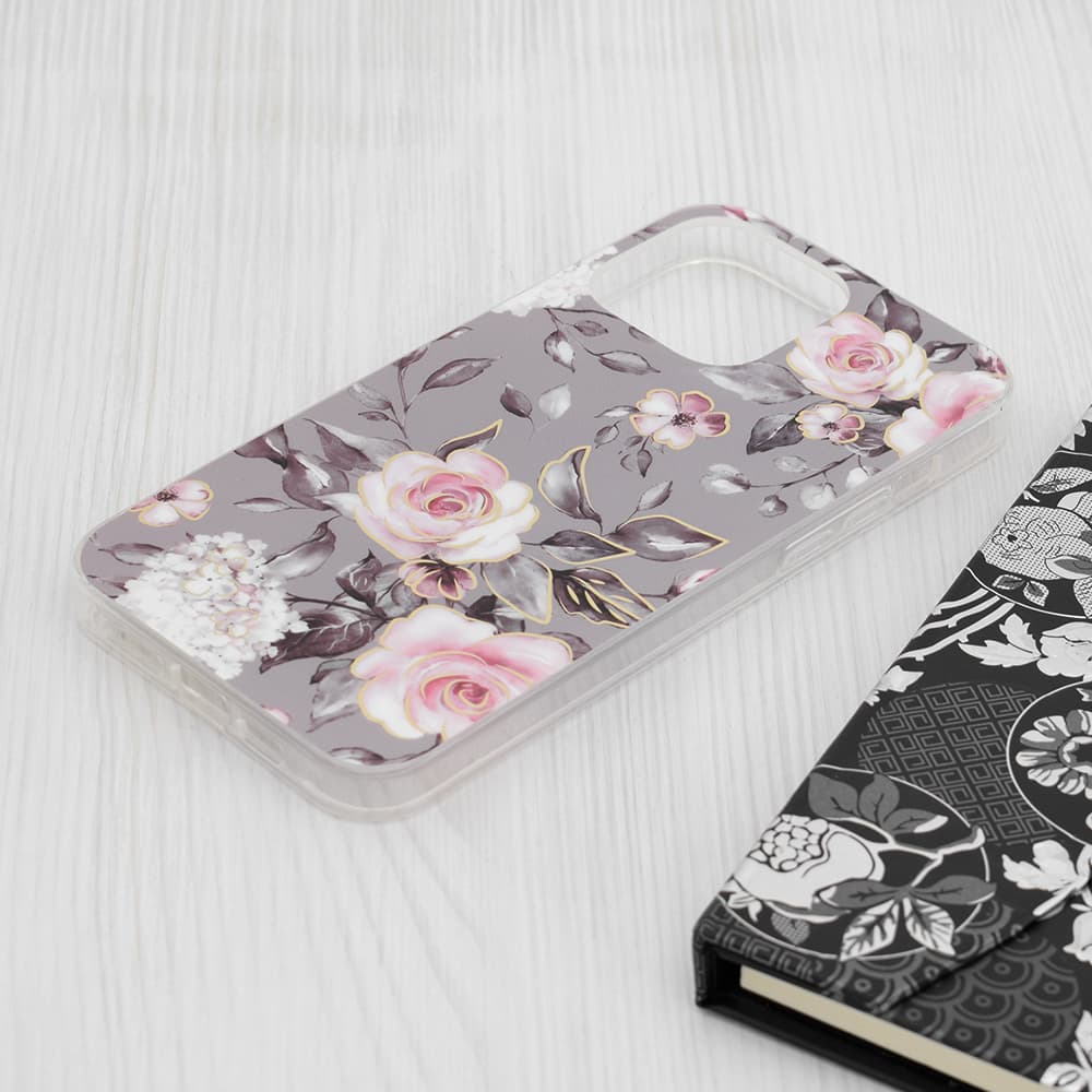 Techsuit Marble Series iPhone 15 Pro Max Bloom of Ruth Gray - náhled 3